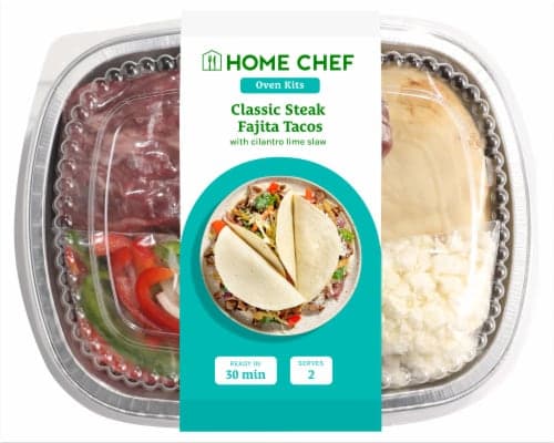 Home Chef Oven Kit Classic Steak Fajitas With Cilantro Lime Slaw