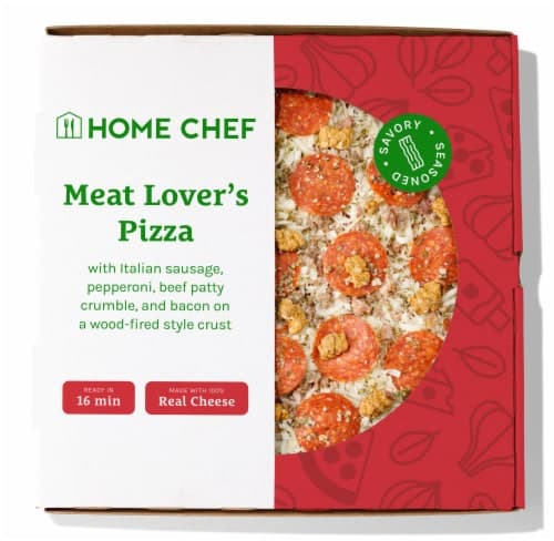 Home Chef Ready To Bake Meat Lovers Pizza