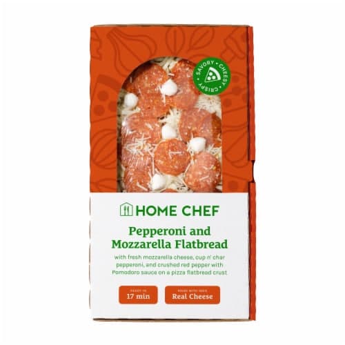 Home Chef Ready To Bake Pepperoni And Mozzarella Flatbread