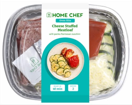 Home Chef Oven Kit Cheese Stuffed Meatloaf