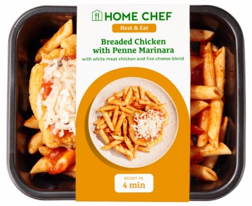 Home Chef Heat And Eat Breaded Chicken With Penne Marinara