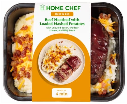 Home Chef Heat And Eat Beef Meatloaf With Loaded Mashed Potatoes