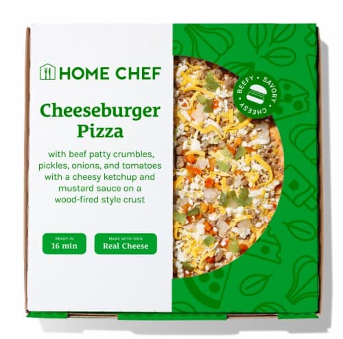 Home Chef Ready To Bake Cheeseburger Pizza