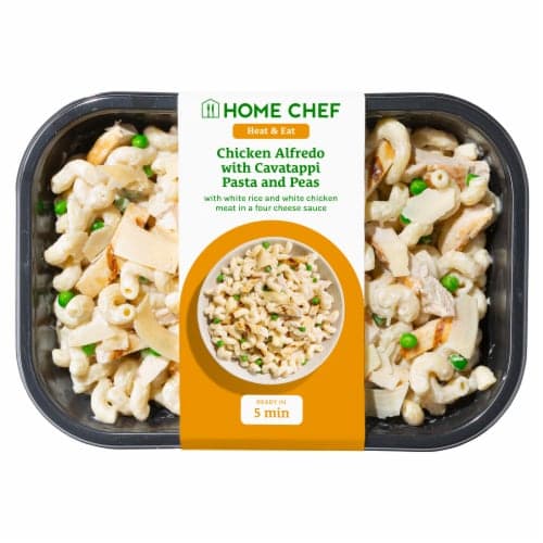 Home Chef Chicken Alfredo With Cavatappi Pasta And Peas