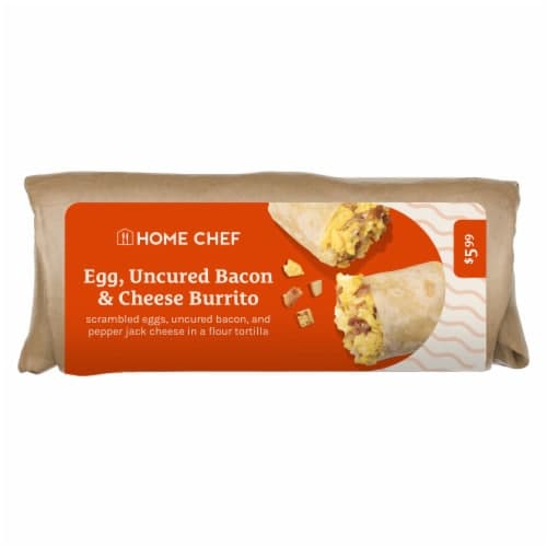 Home Chef Egg Uncured Bacon & Cheese Burrito