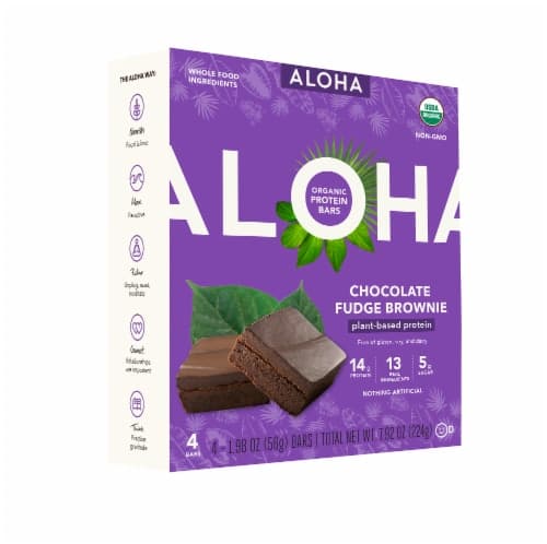 Aloha Chocolate Fudge Brownie Protein Bars