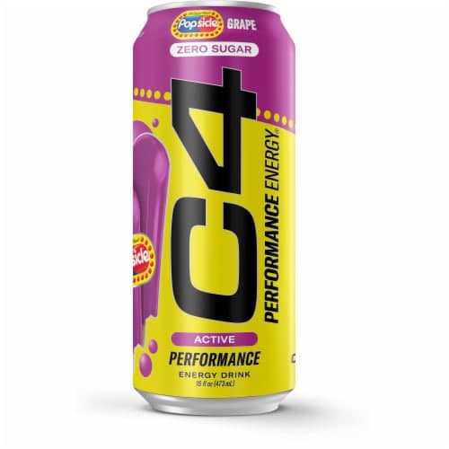 C4 Performance Energy Zero Sugar Grape Popsicle Energy Drink