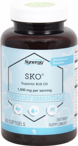 Vitacost Synergy Sko Superior Krill Oil Dietary Supplement Softgels