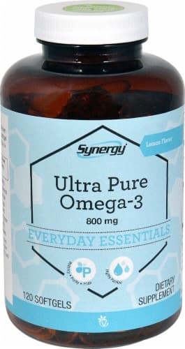 Vitacost Synergy Lemon Ultra Pure Omega-3 Dietary Supplement
