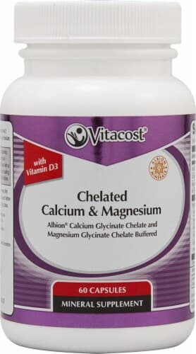 Vitacost Chelated Calcium & Magnesium With Vitamin D3 Dietary Supplement
