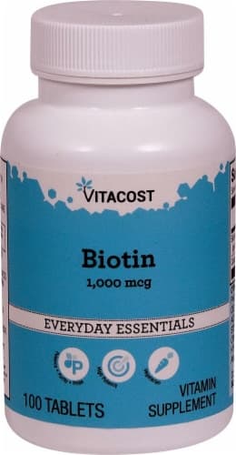 Vitacost Biotin Tablets 1000Mcg