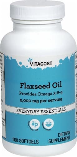 Vitacost Flaxseed Oil Dietary Supplement Softgels