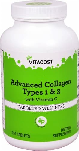 Vitacost Advanced Collagen Types 1 & 3 With Vitamin C Targeted Wellness