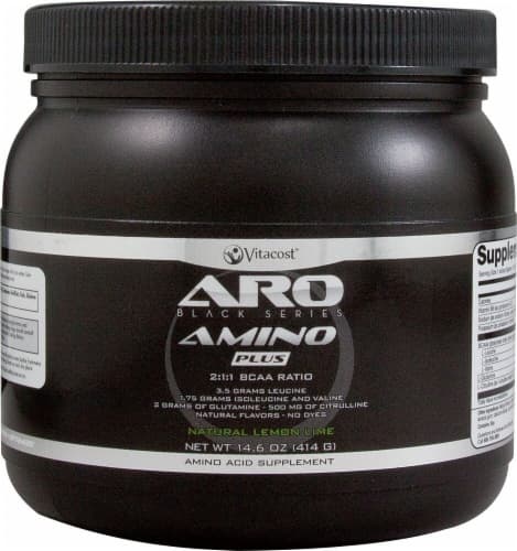 Aro - Vitacost  Black Series Natural Lemon Lime Flavored Amino Plus Bcaa Supplement