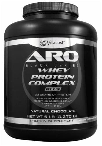 Aro-Vitacost Black Series Natural Chocolate Whey Protein Complex Plus Protein Supplement