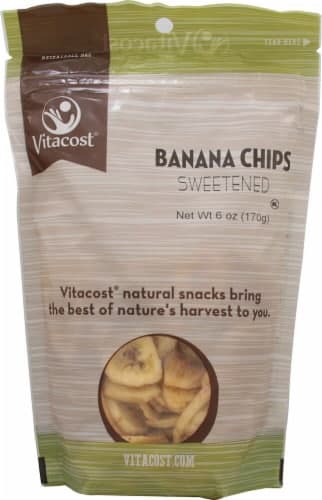 Vitacost Sweetened Banana Chips