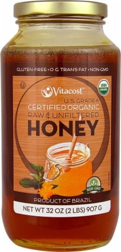 Vitacost Certified Organic Us Grade A Raw & Unfiltered Honey