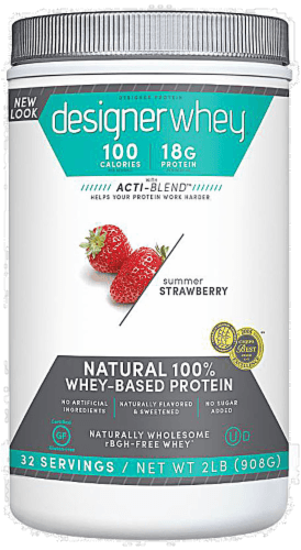 Designer Whey Straw Protein Powder