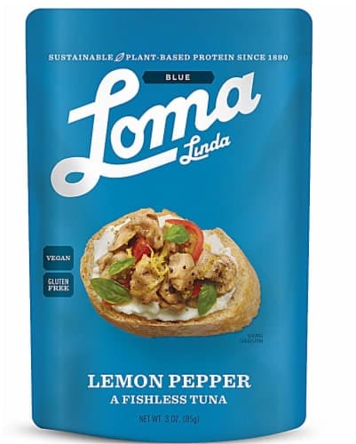 Loma Linda Blue Lemon Pepper Fishless Tuna Pouch