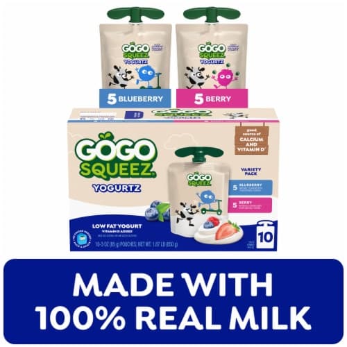 Gogo Squeez Yogurtz, Variety Pack Blueberry Berry