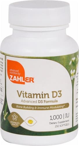 Zahler Vitamin D3 Softgels 1000Iu