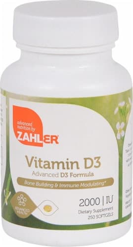 Zahler Vitamin D3 Softgels 2000Iu