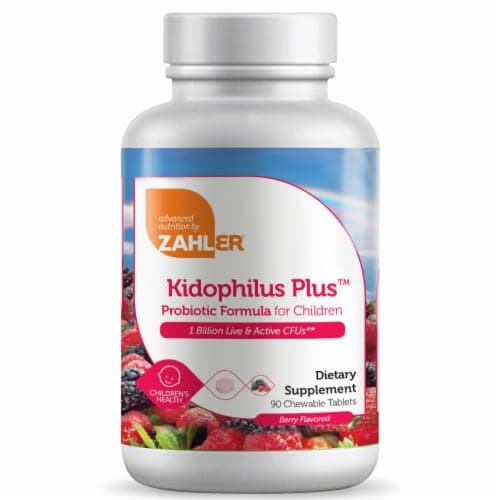 Zahler Kidophilus Plus Childrens Probiotic Berry Flavored Chewable