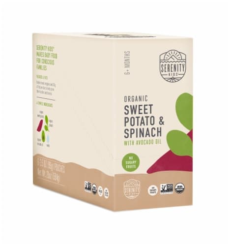 Serenity Kids Organic Sweet Potato & Spinach Baby Food Pouches