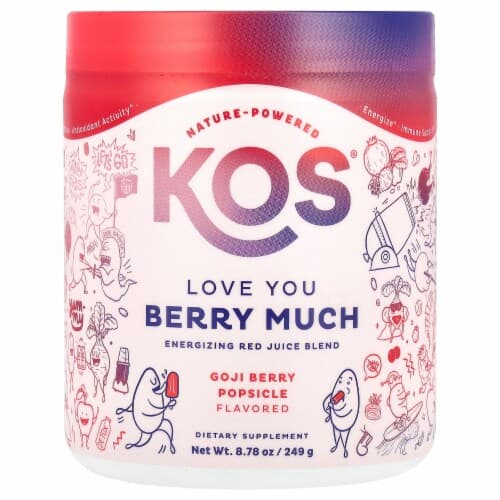 Kos Love You Berry Much Red Juice Blend Goji Berry Popsicle Flavor