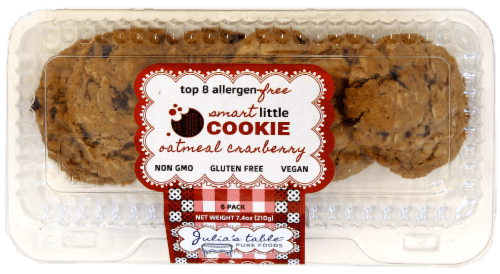 Julia'S Table Gluten Free Oatmeal Cranberry Smart Little Cookie