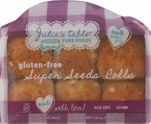 Julia'S Table Pure Foods Gluten-Free Super Seeds Rolls