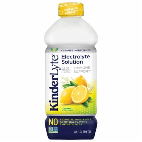 Kinderlyte Natural Oral Electrolyte Solution Lemonade