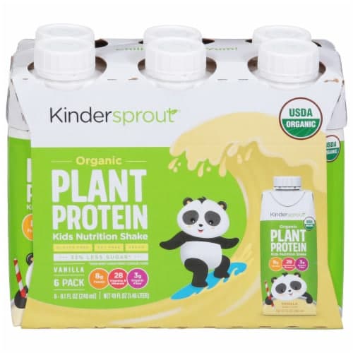 Kindersprout Organic Plant Protein Vanilla Kids Nutrition Shake Drink
