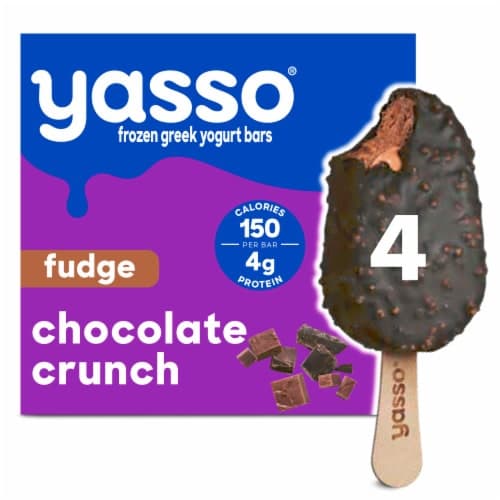 Yasso Fudge Chocolate Crunch  Greek Yogurt Bars