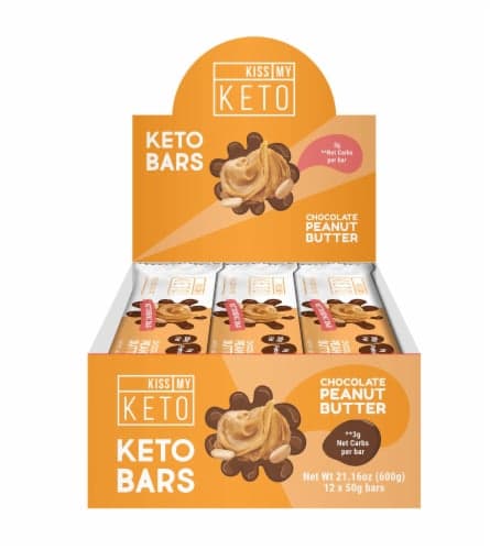Kiss My Keto Chocolate Peanut Butter Nutrition Bars