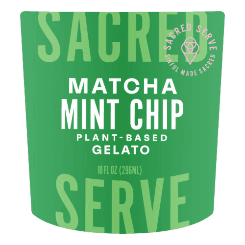 Sacred Serve Matcha Mint Chip Gelato