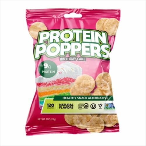 Protein Poppers Birthday Cake Chips