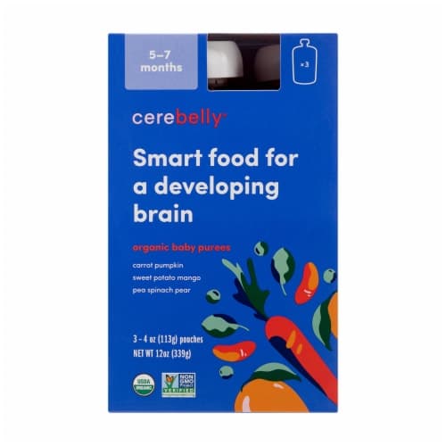 Cerebelly 5-7 Months Baby Food Pouches Varety