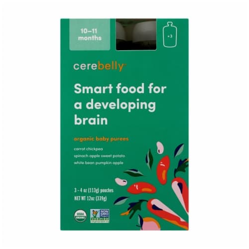 Cerebelly 10-11 Months Baby Food Pouches Variety