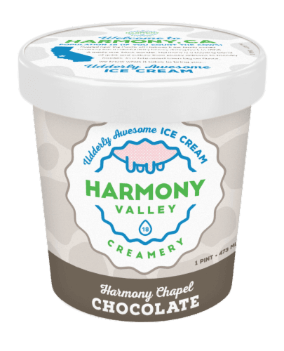 Harmony Valley Creamery Harmony Chapel Chocolate Ice Cream