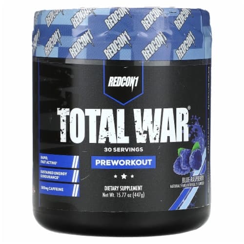Redcon War Blue Raspberry Preworkout Dietary Supplement