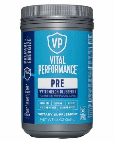 Vital Performance Watermelon Blueberry Pre Workout Powder