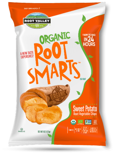 Root Valley Farms Root Smarts Organic Sweet Potato Vegetable Chips