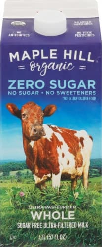 Maple Hill Organic Zero Sugar Ultra-Pasteurized Whole Milk