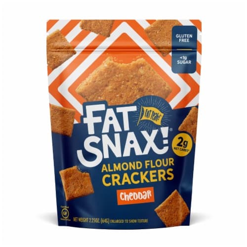 Fat Snax Almond Flour Cheddar Crackers