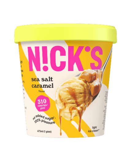 Nicks Ice Cream Light Salted Caramel