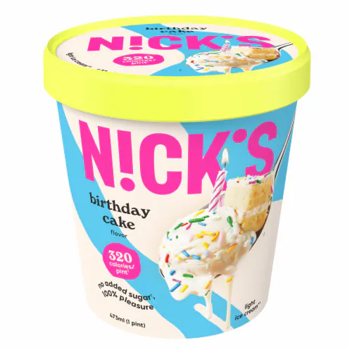 Nicks Ice Cream Light Swedish Style Birthdag Cake