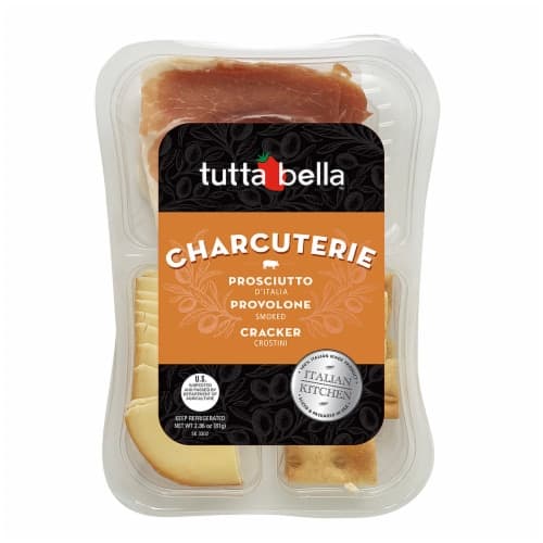 Tutta Bella Prosciutto With Smoked Provolone And Crostini Crackers