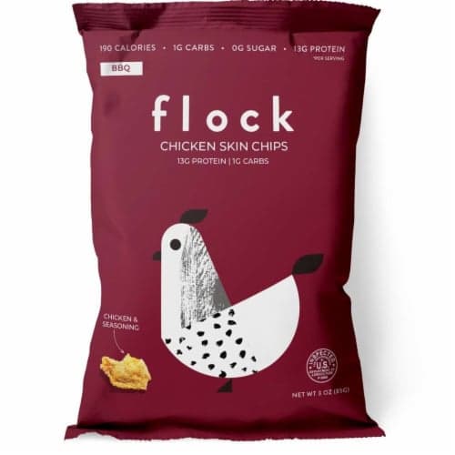 Flock Barbeque Chicken Skin Chips