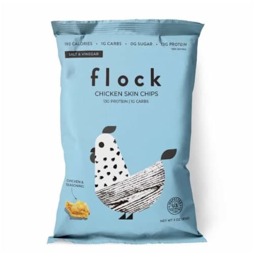Flock Salt & Vinegar Chicken Skin Chips